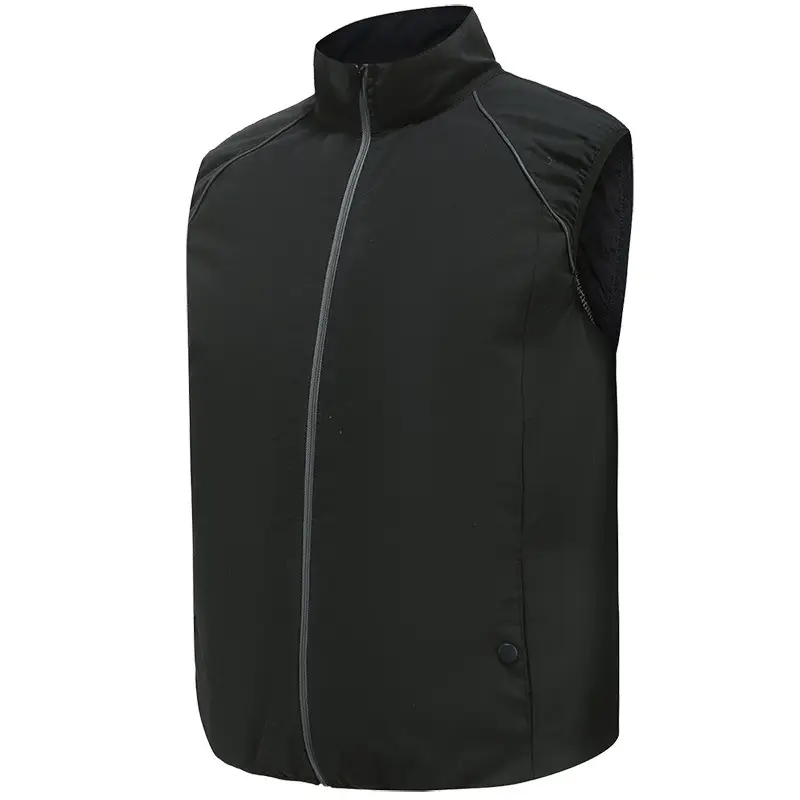 Men's Black Cooling Vest with Vent - Image 4