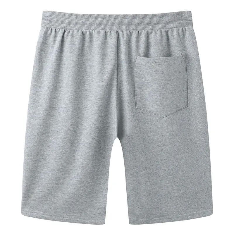 Men's Grey Cotton Elastic Shorts Casual Sports - Image 4
