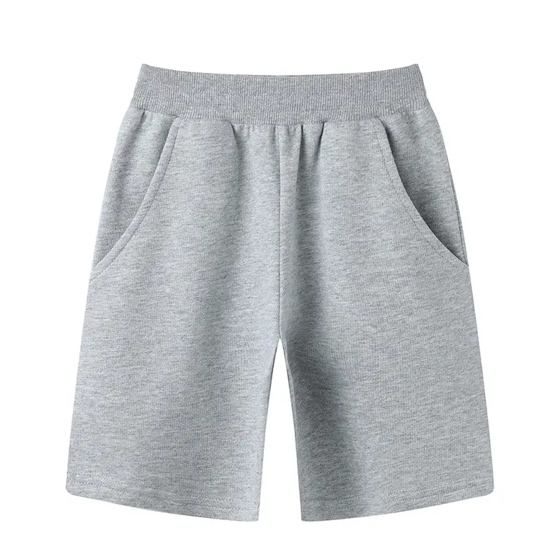Gray Cotton Shorts for Boys Girls Large Small - Image 5