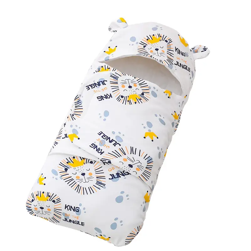Baby Sleep Bag with Bird Print Cotton Spring Blanket - Image 12