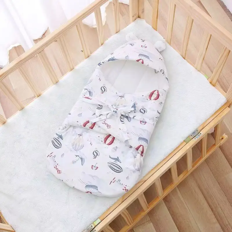 Baby Sleep Bag with Bird Print Cotton Spring Blanket - Image 10