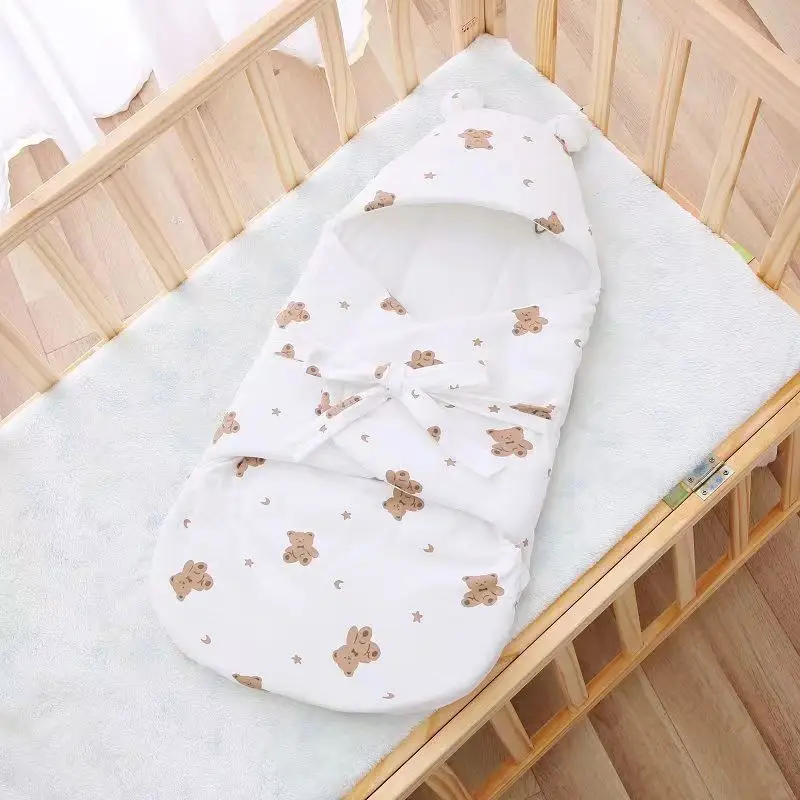 Baby Sleep Bag with Bird Print Cotton Spring Blanket - Image 11