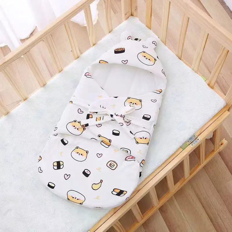 Baby Sleep Bag with Bird Print Cotton Spring Blanket - Image 7