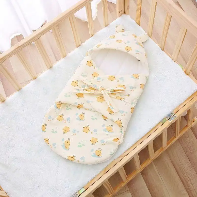 Baby Sleep Bag with Bird Print Cotton Spring Blanket - Image 8