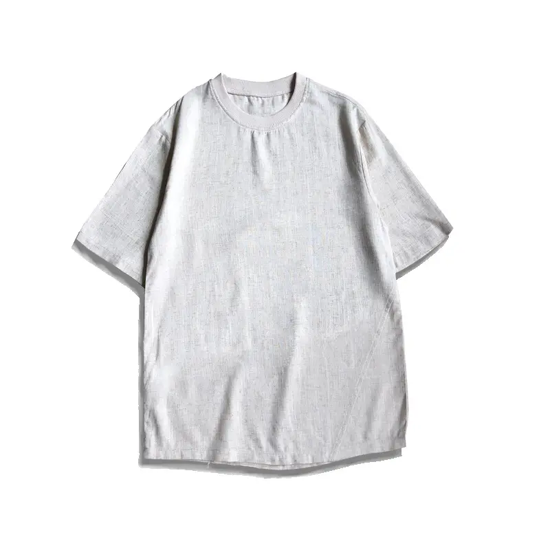 Men Ice Silk Short Sleeve T-Shirt Black Large - Image 7