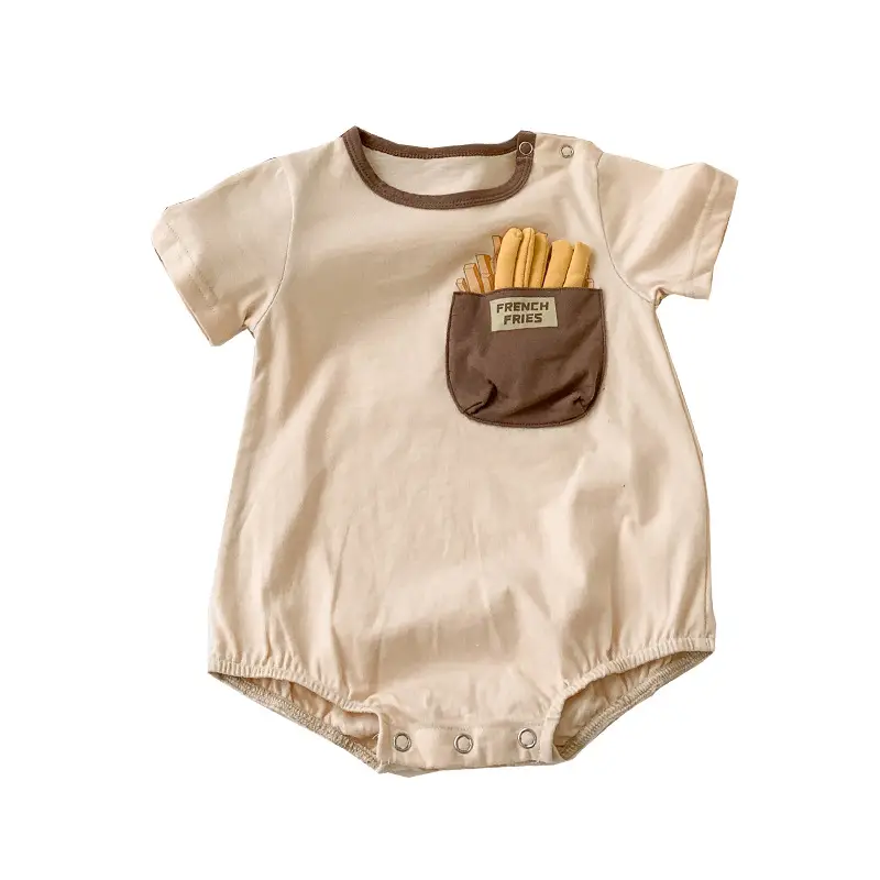 French Fries Pocket T-Shirt for Baby Family 2025