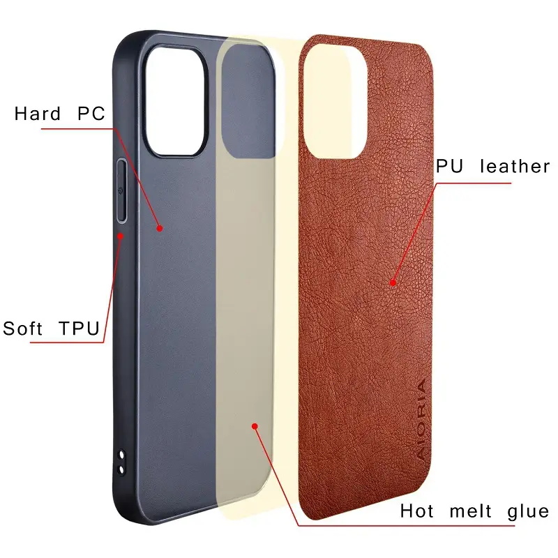 Retro Litchi Phone Case for OPPO Realme 9 Pro Plus