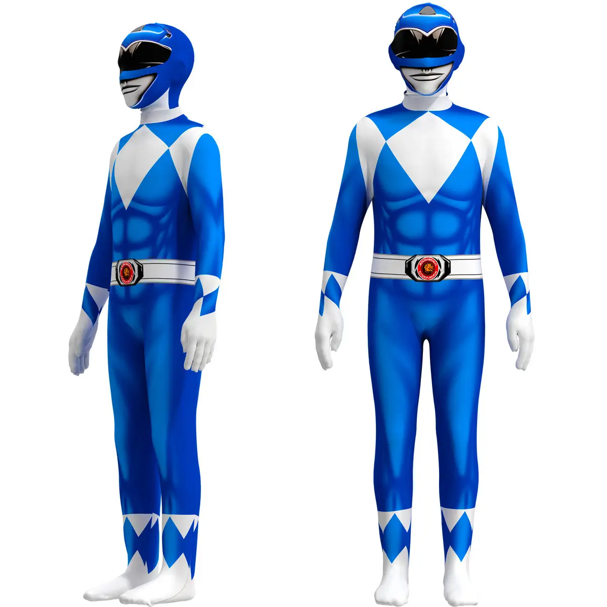 Children's Red White Ranger Cosplay Suit Halloween - Image 10
