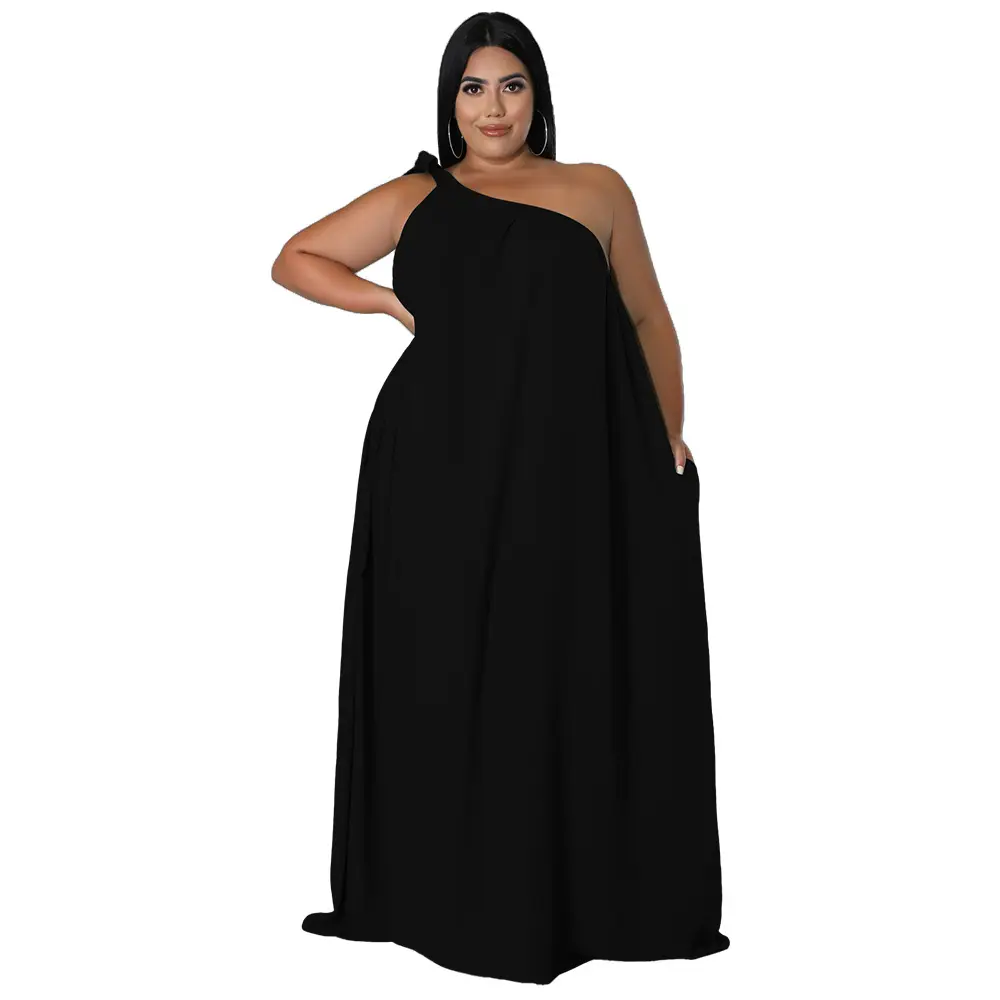 Green Sleeveless Backless Dress for Plus Size Women