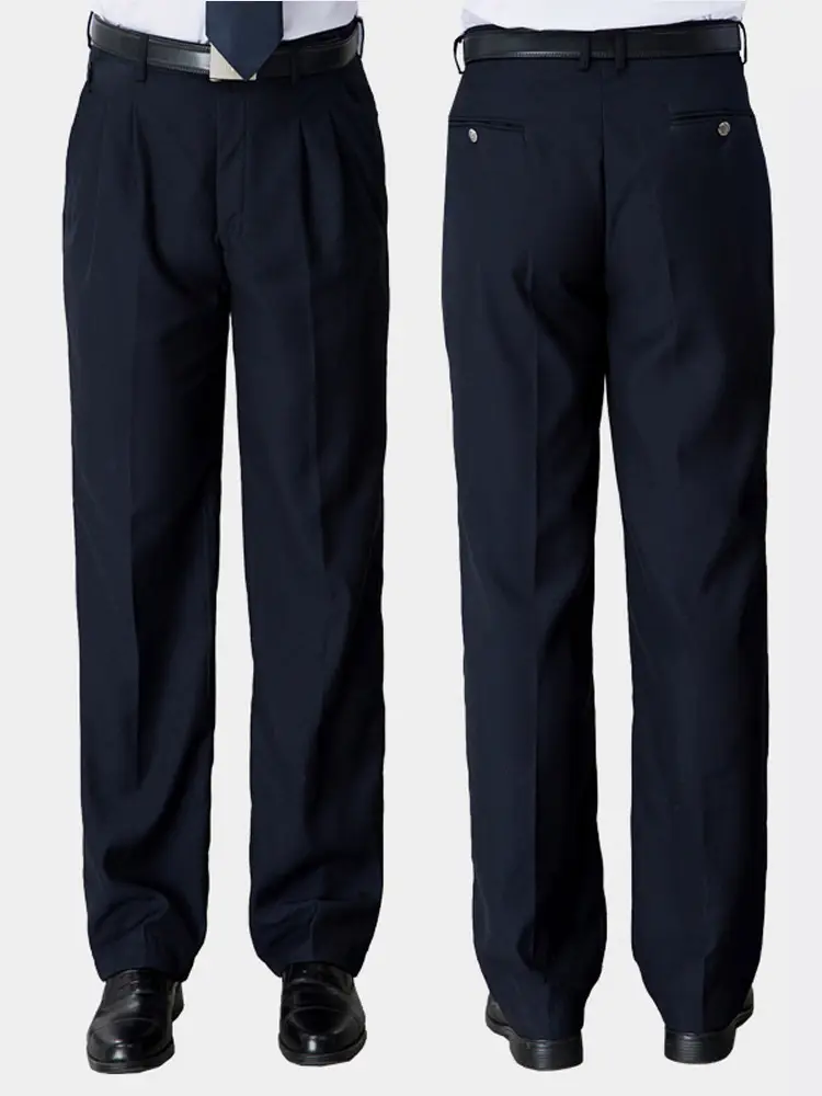 Men's Black Thickened Security Pants Spring Autumn Winter - Image 10