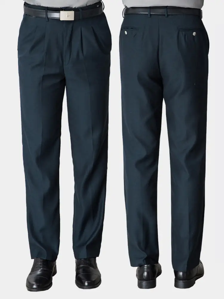 Men's Black Thickened Security Pants Spring Autumn Winter - Image 11