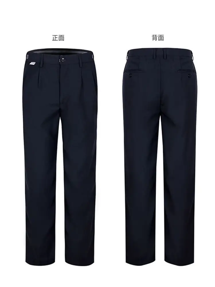 Men's Black Thickened Security Pants Spring Autumn Winter - Image 12