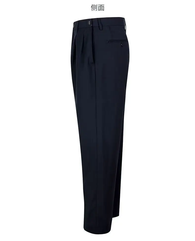 Men's Black Thickened Security Pants Spring Autumn Winter — feature 7