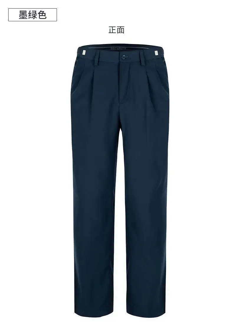 Men's Black Thickened Security Pants Spring Autumn Winter — feature 9