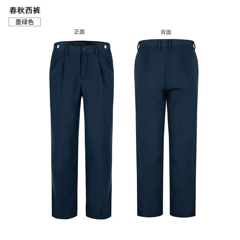Men's Black Thickened Security Pants Spring Autumn Winter - Image 8