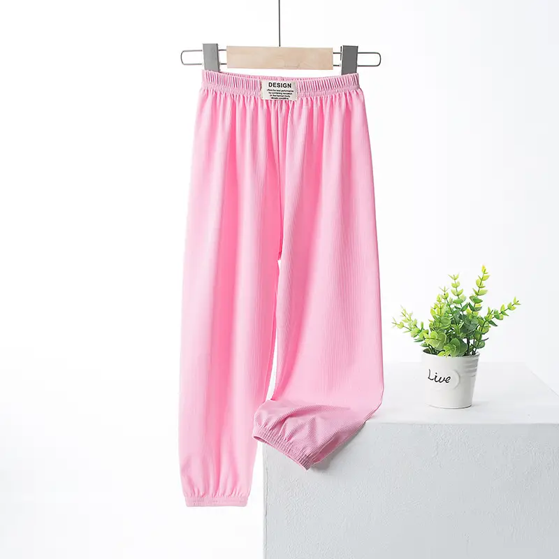 Girls Pink Wide Leg Shaking Pants Summer - Image 17