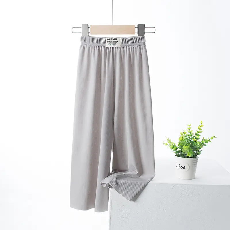 Girls Pink Wide Leg Shaking Pants Summer - Image 5