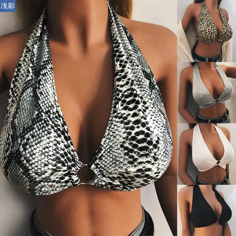 2022 Women's Silver Lace-Up Halter Bra - Image 7