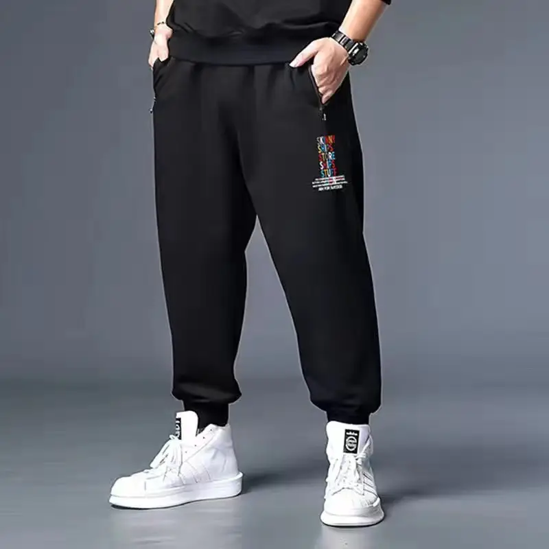 Men Black Track Pants XL 7XL 130-300kg - Image 19
