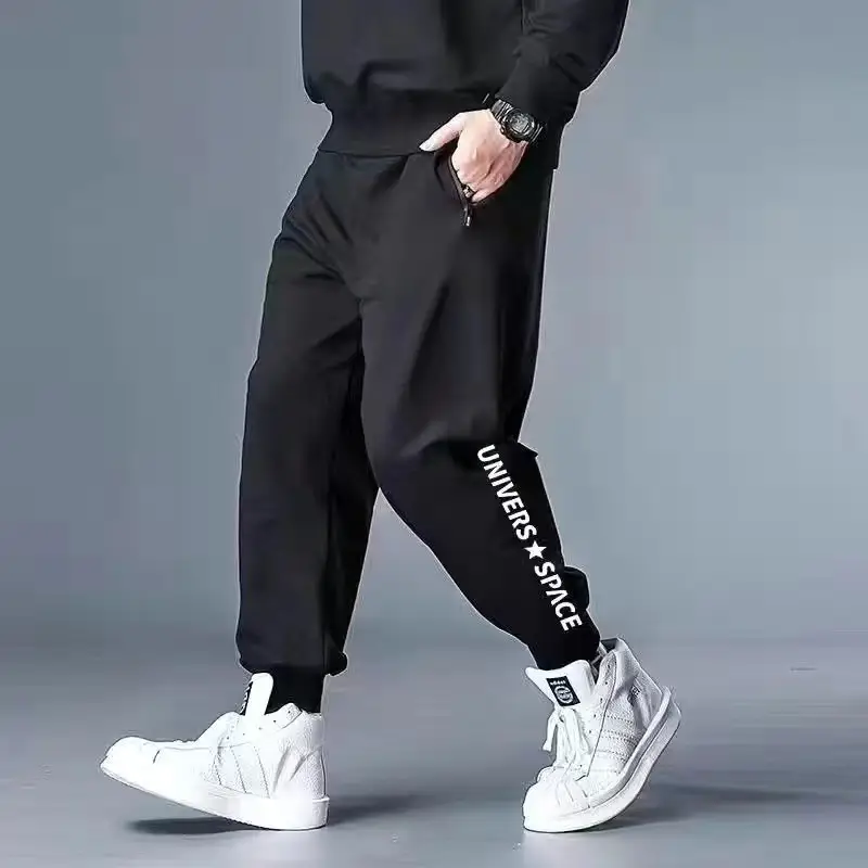 Men Black Track Pants XL 7XL 130-300kg - Image 4