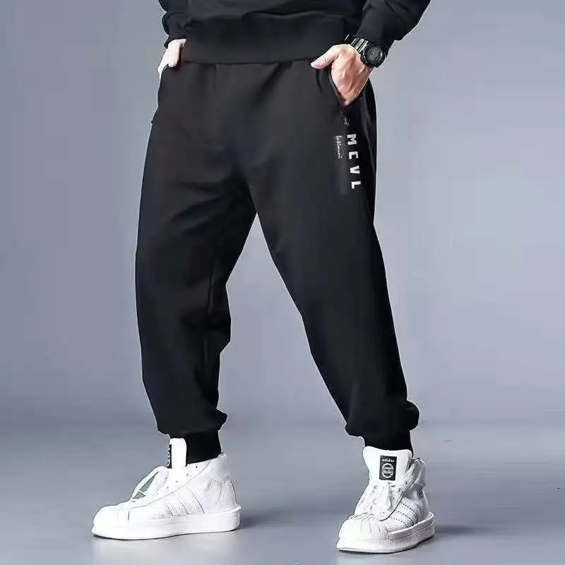 Men Black Track Pants XL 7XL 130-300kg - Image 8