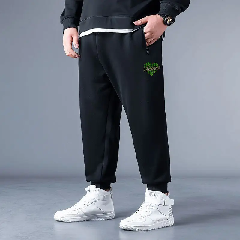 Men Black Track Pants XL 7XL 130-300kg - Image 17