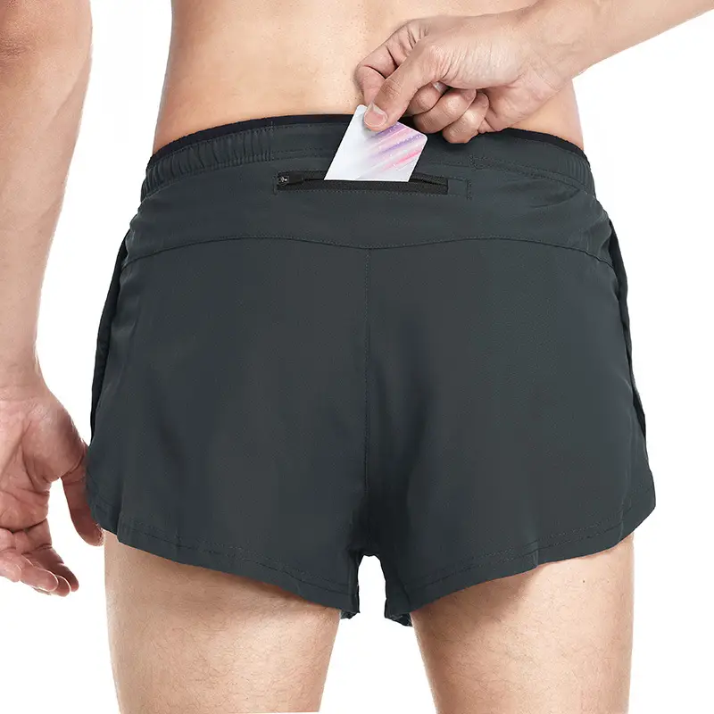 Men's Running Shorts Bordeaux Dark Blue Quick-Drying