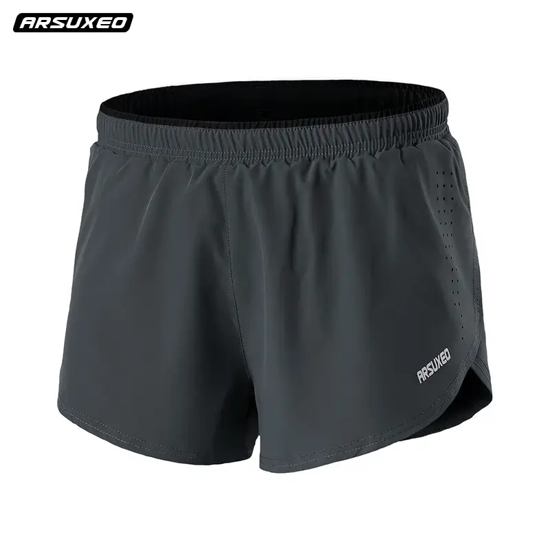 Men's Running Shorts Bordeaux Dark Blue Quick-Drying