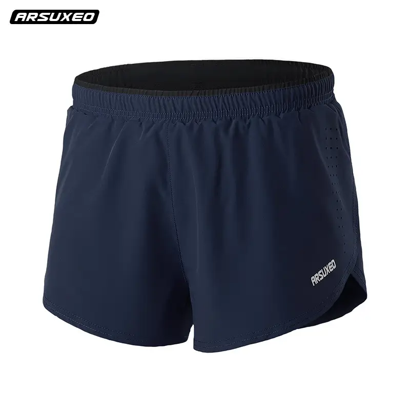 Men's Running Shorts Bordeaux Dark Blue Quick-Drying