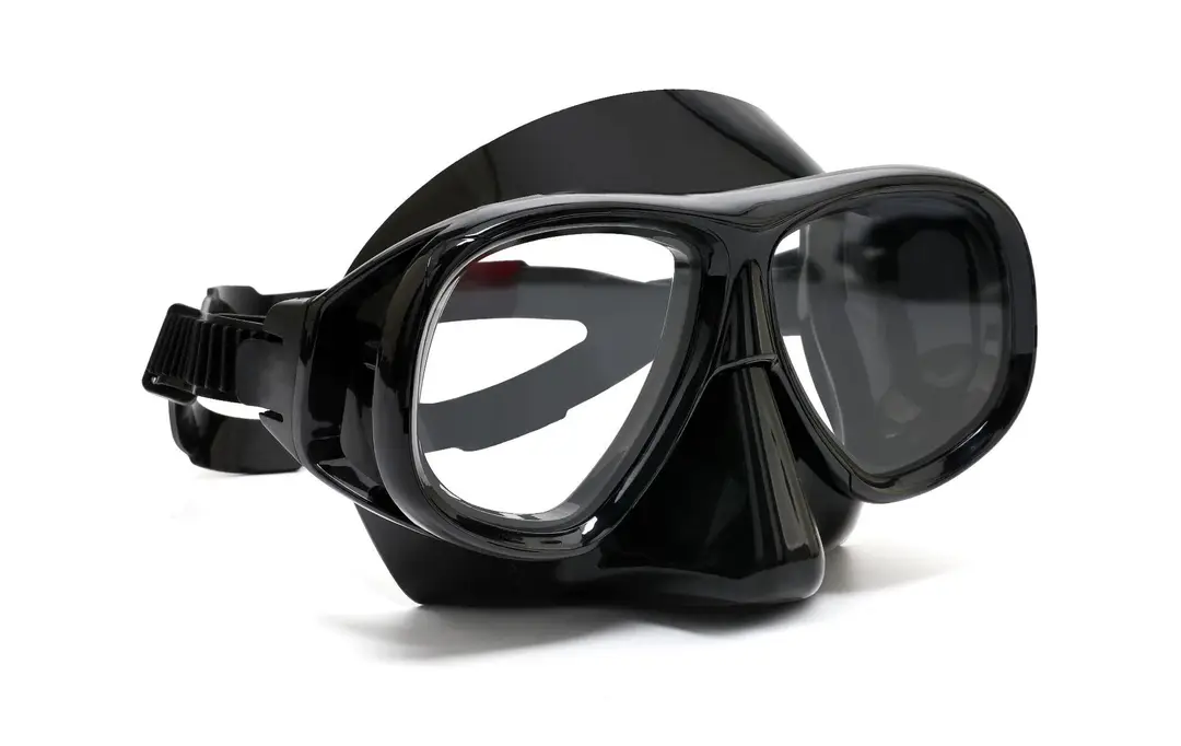 wave professional snorkeling two-piece silicone full dry breathing tube large frame with degrees diving goggles