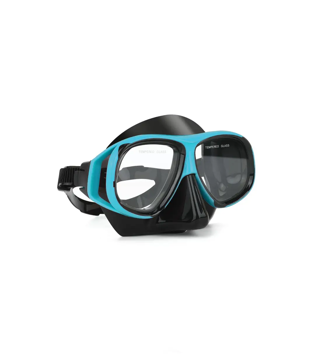 wave professional snorkeling two-piece silicone full dry breathing tube large frame with degrees diving goggles