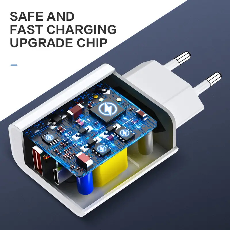 FLOVEVE PD3.0 QC3.0 18W EU Charger for iPhone 13 - Image 3