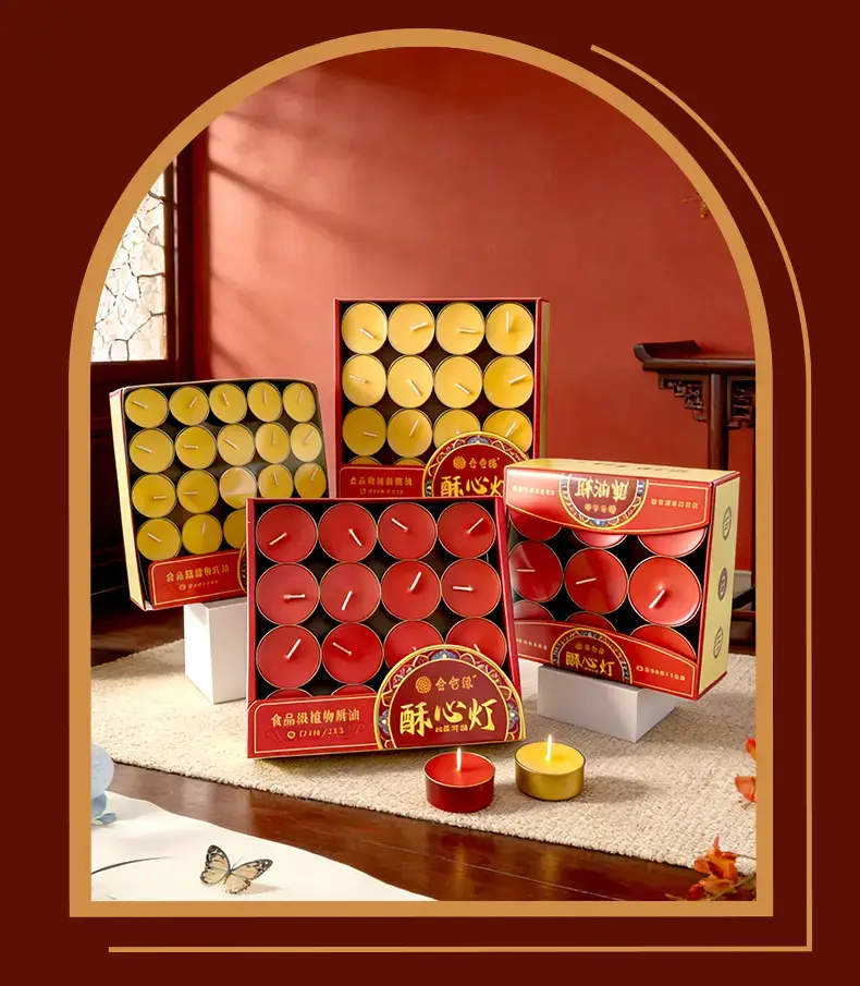 Butter lamp 100 tablets 4 hours Buddha home lamp tea wax for Changming lamp wholesale 8 hours butter candle — feature 6