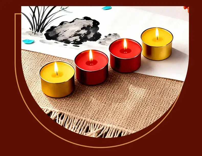Butter lamp 100 tablets 4 hours Buddha home lamp tea wax for Changming lamp wholesale 8 hours butter candle — feature 7