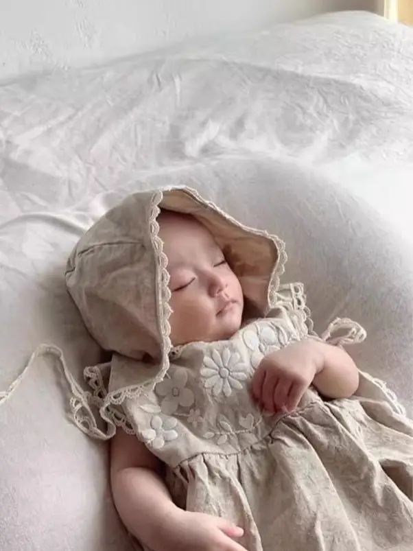 Black Embroidered Cotton Baby Jumpsuit Summer - Image 8