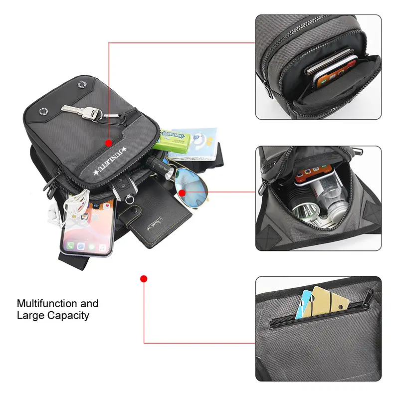 Tactical Motorcycle Shoulder Bag 24cm Green — feature 12