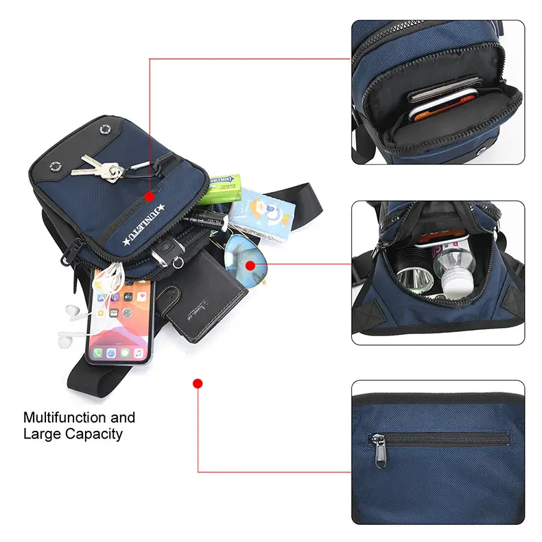 Tactical Motorcycle Shoulder Bag 24cm Green — feature 19