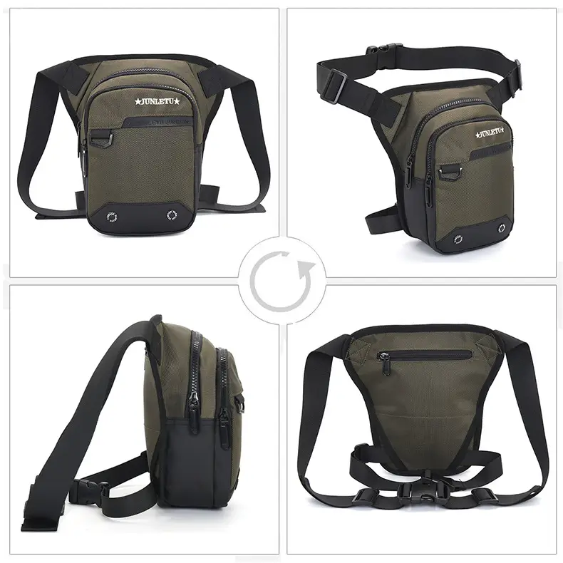 Tactical Motorcycle Shoulder Bag 24cm Green — feature 28