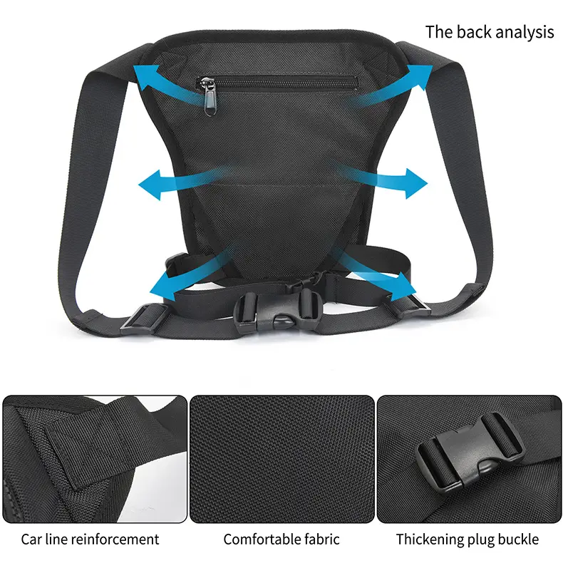 Tactical Motorcycle Shoulder Bag 24cm Green — feature 6