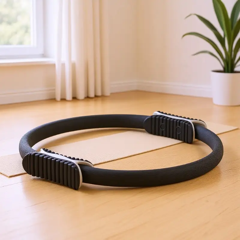 Multi-color Pilates Ring FRP Crescent Handle Magic Ring Open Shoulder Beauty Back Yoga Ring Fitness Resistance Ring Wholesale