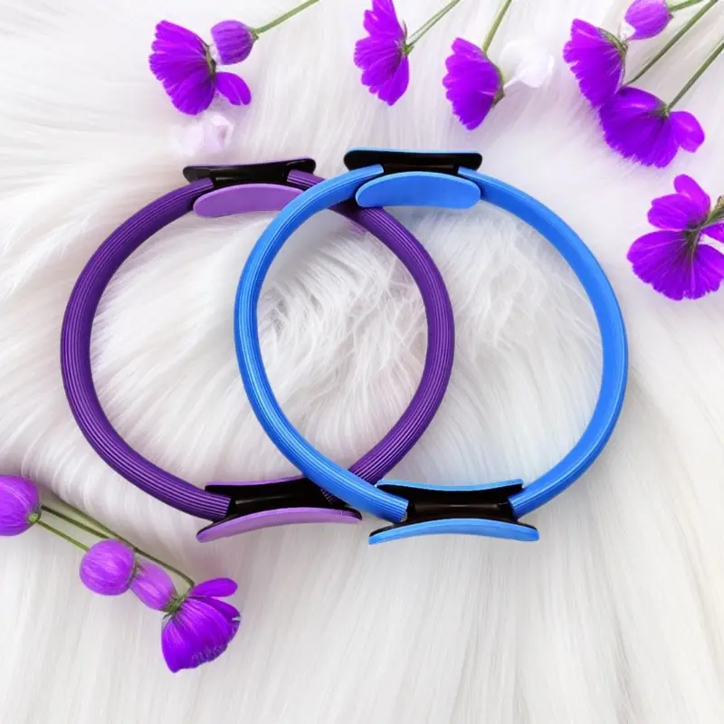 Multi-color Pilates Ring FRP Crescent Handle Magic Ring Open Shoulder Beauty Back Yoga Ring Fitness Resistance Ring Wholesale