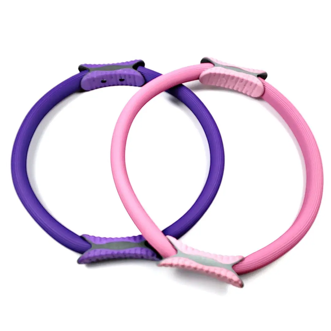 Multi-color Pilates Ring FRP Crescent Handle Magic Ring Open Shoulder Beauty Back Yoga Ring Fitness Resistance Ring Wholesale