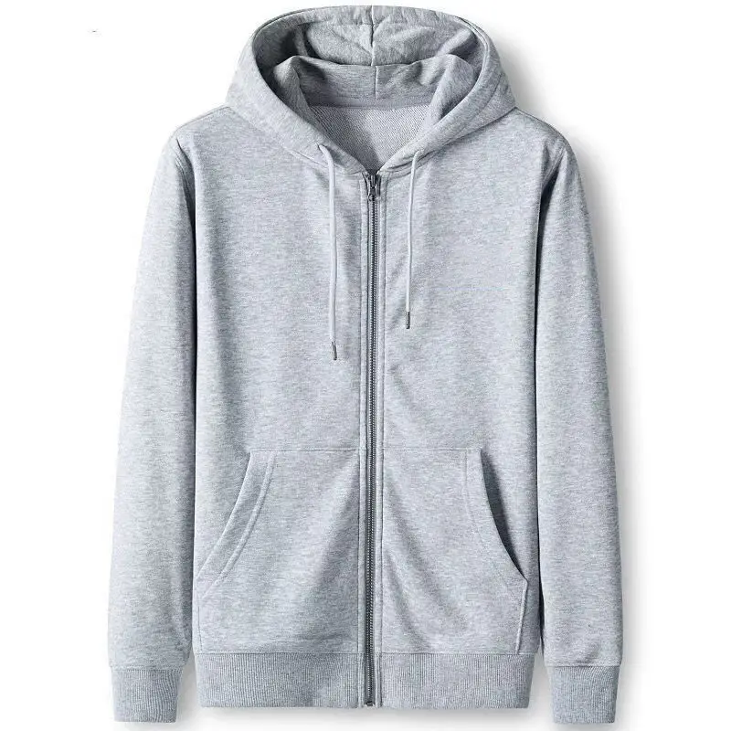 Men's Black Hooded Sweatshirt Jacket Loose 2025 - Image 7