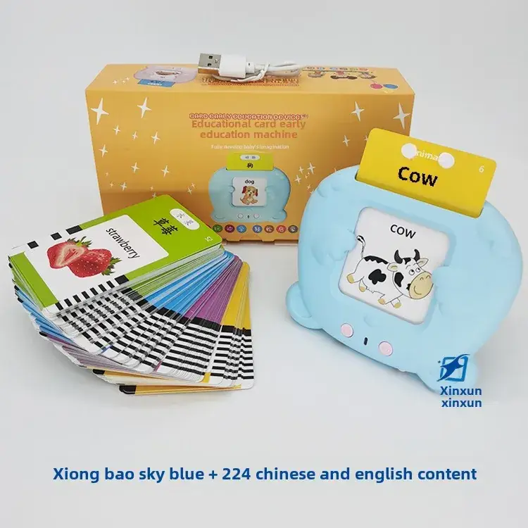 Bilingual Learning Card Machine for Kids Pink - Image 10