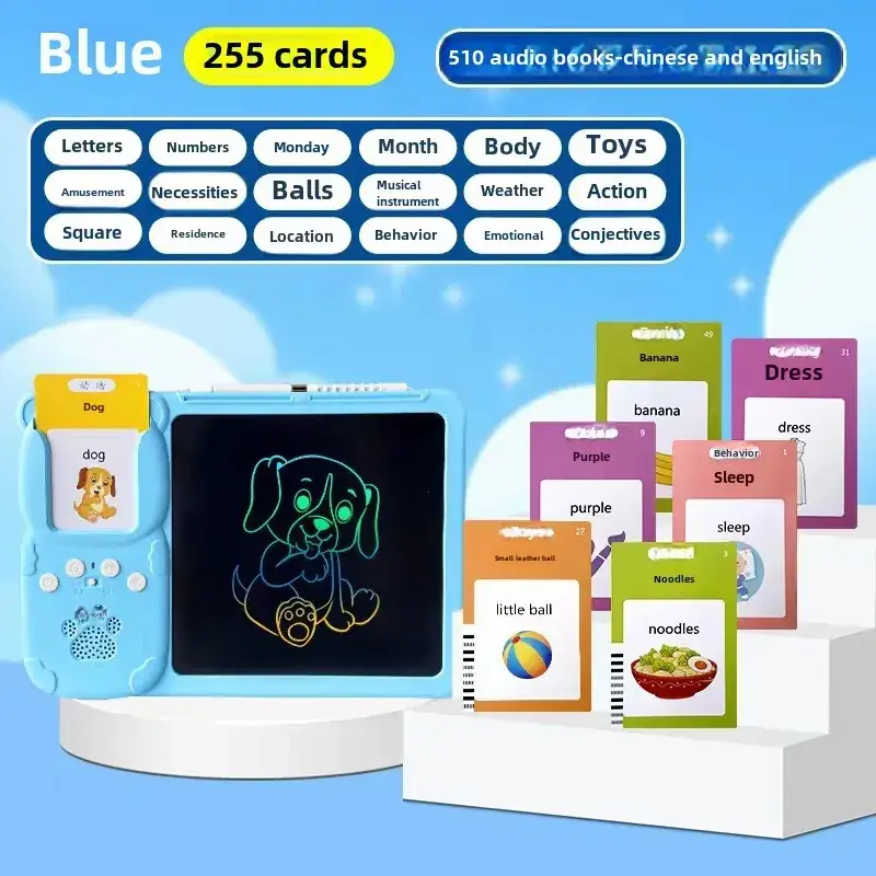 Bilingual Learning Card Machine for Kids Pink - Image 8