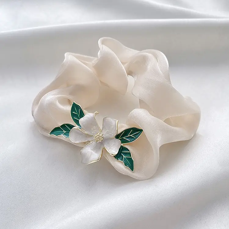 Elegant Floral Hair Rope for Women