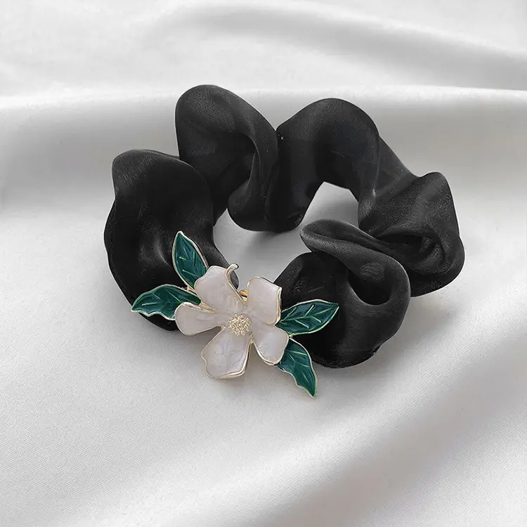 Elegant Floral Hair Rope for Women