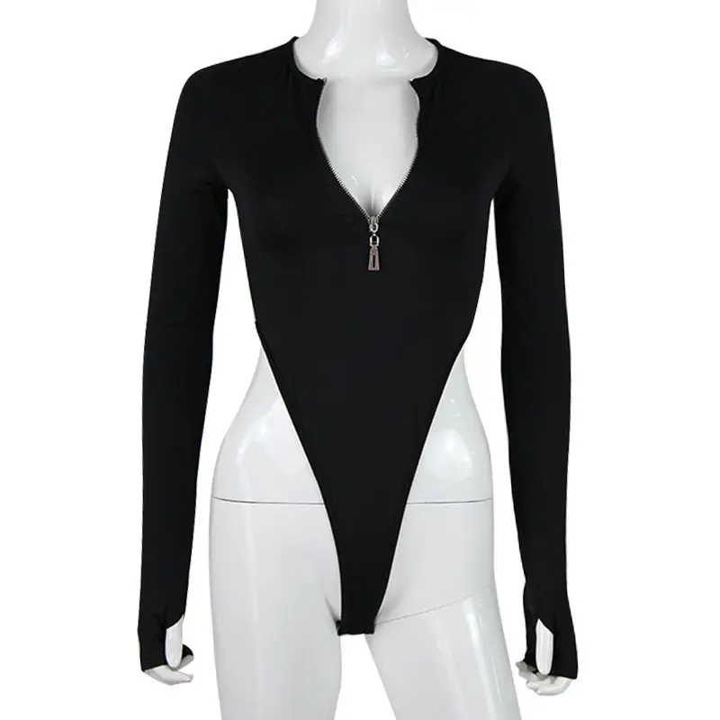 Black Long Sleeve Slim Fit Women's Body Con Fit Bodycon Dress
