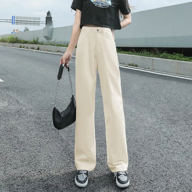 Wide Leg Jeans Women High Waist Spring Autumn 2022 - Image 4