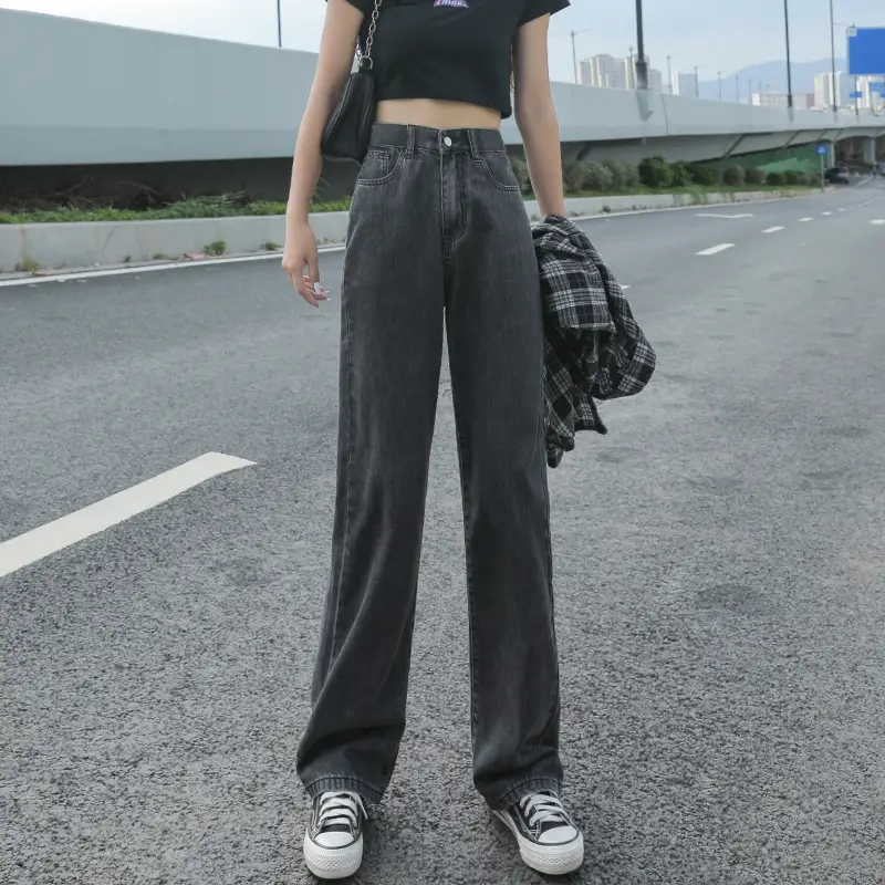 Wide Leg Jeans Women High Waist Spring Autumn 2022 - Image 2